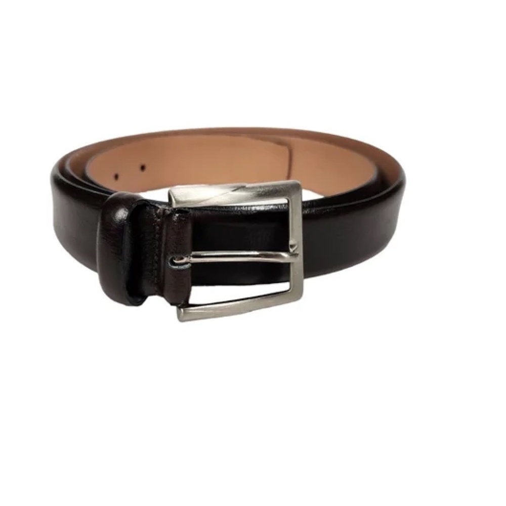 Trafalgar Leather Belt Rafferty Rich Dark Brown Genuine Italian Leather Size 38